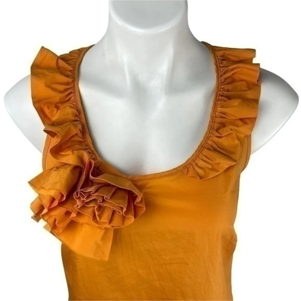 J.Crew Sleeveless Top Women Sz. 2 Orange